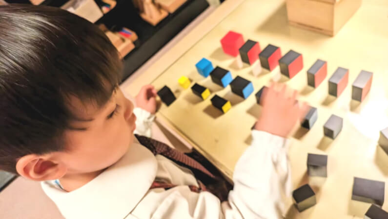 集中して活動に取り組む子どもの様子